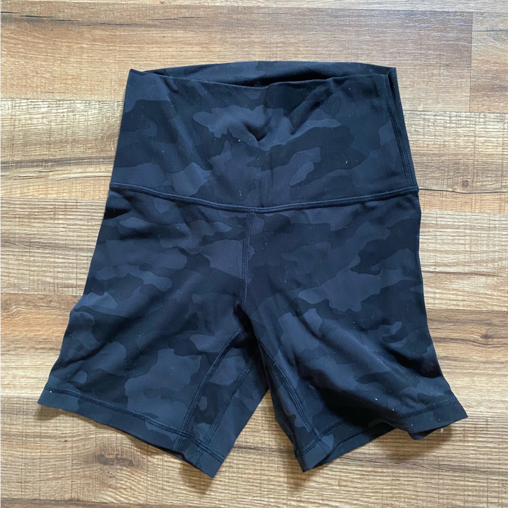 lululemon camo biker shorts